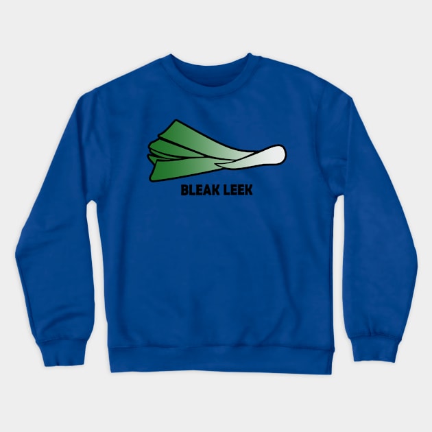 Bleak Leek Crewneck Sweatshirt by vaekiloe